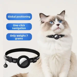Dog & Cat GPS Tracker IP67 Waterproof ABS Material Smart Anti-loss 1-Year Battery Life Compatible Android IOS Bluetooth-enabled