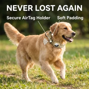 Dog GPS Positioning Tracker Collar-Dirt-Resistant Nylon Non-Choking Anti-Lost Smart Device Battery Life None for Medium/Large