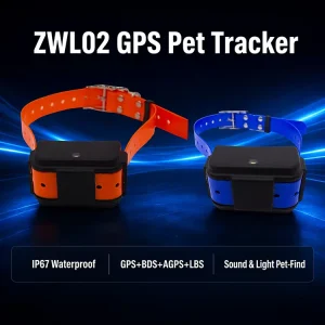 Dog GPS Tracker for Large Breed 143g Lightweight 4000mAh IP67 Waterproof Geofence Alarm Locator 4G 2G