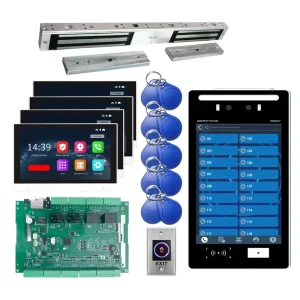 Door Access Control System Video Building Home Interom Facial Recognition Cloud Remote APP Gym QR Code Access Control Keypad