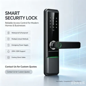 Doorplus Water Proof Smart Lock Tuya Wifi Password Fingerprint Ttlock Digital Handle Smart Door Lock