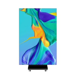 Double Side Folding LED Poster Screen 4K UHD HDR10+ IP54 Waterproof 5 Year Warranty Digital Signage Display for Shopping Malls