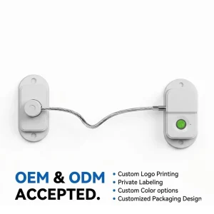 Drill free Fingerprint Cabinet Lock Type C Rechargeable Smart Child Safety Fridge Lock for Home Security Ready to Ship