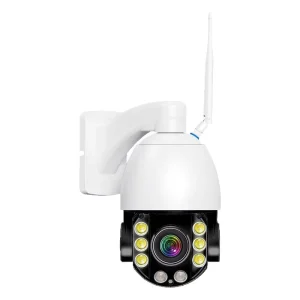 Dual Lens 5MP/8MP PTZ Dome Security Camera 20X Zoom WiFi POE 4G Outdoor CCTV with Night Vision Two Way Audio 355° Pan