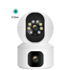 Dual Lens 6MP Wifi CCTV Security Camera Bullet Ptz Dome Human Detection Wireless IP Smart Home Built in Mic CMOS SD Card Slot