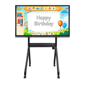 Dual OS Android X86 Ops zero Bonding 65 Inch 20 Points Infrared Multi Touchscreen Interactive Panel Display