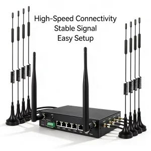 Dual Sim 5G Industrial Router Ax3000 WiFi 6 Gigabit Ethernet Gateway Zero Network Downtime for Industrial Automation