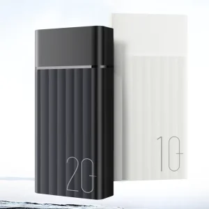 Dual USB C Fast Charging LED Display High Capacity 10000mAh Power Bank with Universal Plug ABS Ultra Slim Portable