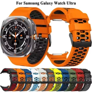 Durable Adjustable Breathable Silicone Quick Release Strap for for Watch Ultra 47mm Sport Replacement