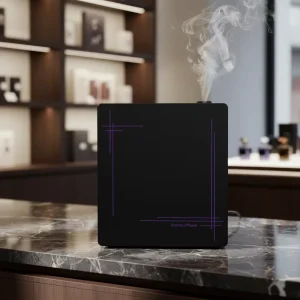 Durable Medium Area Fragrance Oil Electric Diffuser WiFi Wall Mounted Aroma Diffuser Aluminum Waterless air Scent Machine