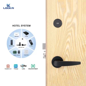 Durable Split Aluminum Alloy Security Electronic Smart RFID Hotel Magnetic Card Key Room Door Lock with SDK Free Software System