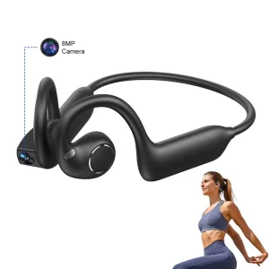E12 Smart Headphones with 8MP Camera 8GB Video Recording Wireless Sport Earphones AI Translation Cycling Headset