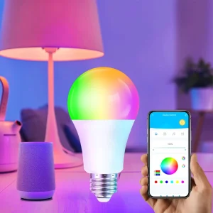 Hot-Selling E26 RGB Smart Wi-Fi Light Bulb with Google, Alexa, App, and Remote Control