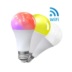 Smart Home LED Light Bulb, E26/E27, RGBCW, 9W, Voice and App Control