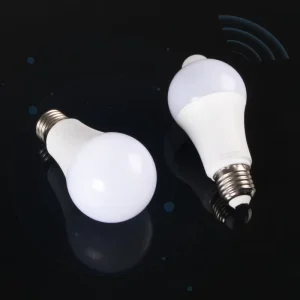 Smart Light Sensor-Controlled LED Bulb, Microwave Radar Motion Sensor, Infrared Temperature Sensor, E27 Smart LED Bulb