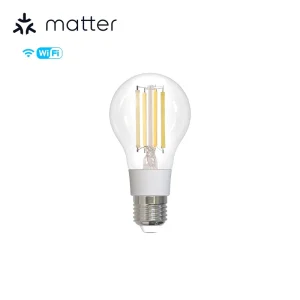Wuzhi Smart Filament Bulb, Adjustable Color Temperature, Energy-Saving, Circadian Rhythm, E27, 7W, Schedule, Voice/Remote/App Control
