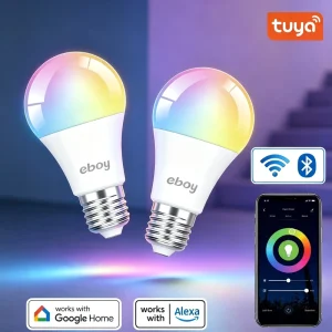 E27 B22 A70 RGBCW Smart Bulb 11W 1055LM Dimmable Tuya WiFi Light CE ERP Voice Control Alexa Google Home Home Decorative Light
