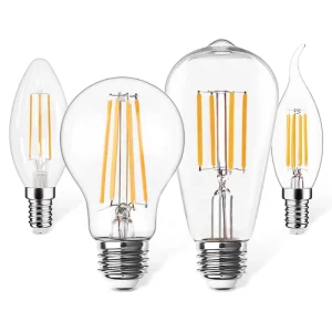 E27 E14 A60 C35 St64 Edison Electric Led Filament Hotel 5w 7w 9w 12w Smart Led Bulb Lights