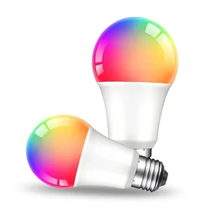 E27 E26 WiFi-Controlled Energy-Saving 9W A19 Multi-Color RGB Circadian Rhythm LED Music Light Bulb