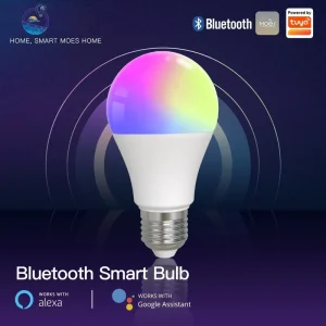 E27 Smart LED Light Bulb 9W, App-Controlled, Dimmable, Adjustable Color, Party Light, Voice Control Support