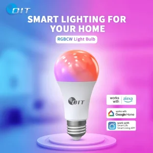 E27 RGB LED Bulb, Multicolor Color-Changing Decorative Lighting, WiFi Smart RGB LED Bulb for Home Decoration