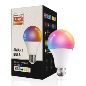 Apex E27 RGB LED Bulb, App-Controlled, 9W/15W SMD Chip, RGB + CCT Smart LED Wi-Fi Tuya Bulb, CE RoHS, Best Price