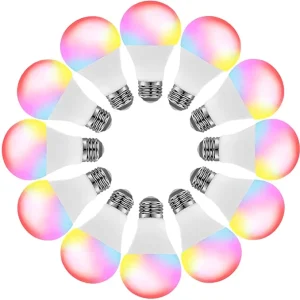 Smart LED Light Wireless E27 Color-Changing LED Remote App-Controlled Smart RGB Wireless Bulb