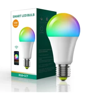 E27 Smart-Control LED RGB Bulb, 10W RGBW Dimmable LED Light Bulb with Timer