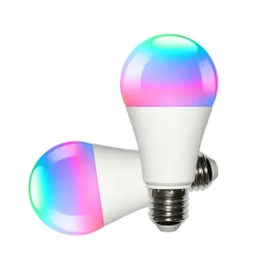 E27 RGB WiFi LED Light Bulb, A60, 9W, Color-Changing, 110V/220V