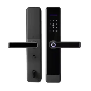 E908F Steel/Aluminum Door Fingerprint Fire Resistance Smart Lock with Cloud Digital Doorbell for Wood/Brass Doors