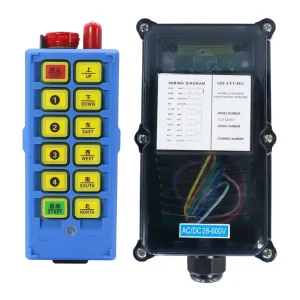 ECD Q800D 8 Single Buttons Lifting Winch Hoist Overhead Crane Forklift Radio Handheld Industrial Smart Wireless Remote Control