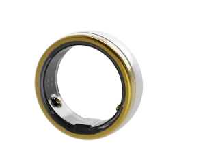 ECG Smart Ring with App Control, NFC Charging Case, Titanium, Fitness Tracker for Women, iOS & Android