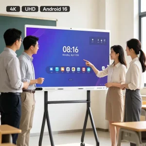 EDLA Certified Google Play Store Smart Board 65 75 86 100 110 Inch 4K Interactive Flat Panel Display for Education Solution