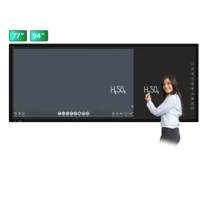 EIBOARD OEM ODM 77 94 Inch Interactive Flat Panel Smart Board 4K AI Camera Touch Screen Android 14 OPS Pen Finger 20
