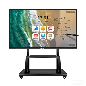 ELON 55 65 75 86 100 Inches 4K Interactive Touch Screen Display Foldable Digital Board Smart Whiteboard for Classroom