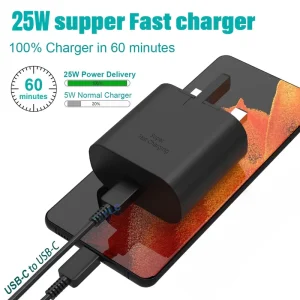 EP-TA800 25W Wall Power Adapter Type-C PD3.0/QC3.0 Smart Voltage Regulator Chip Fast Charging Portable Travel Charger for Phone