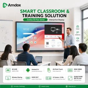 ES Plus 4K Interactive Whiteboard Touch Screen Smart Board with 48MP AI Camera 8 Mic Array for Meeting