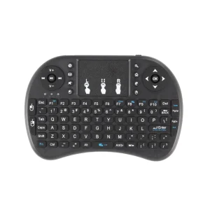 ES RM186 1 Air Mouse Remote Control Mini I8 Keyboard with Touchpad for PC 2.4GHz 92key Multimedia Control Keys Auto Sleep Wake