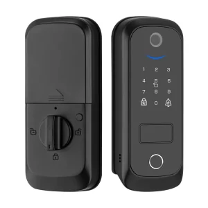 ES450F Wood DoorFactory Direct Smart Deadbolt Lock with APP Control Temporary Password Smart Door Lock
