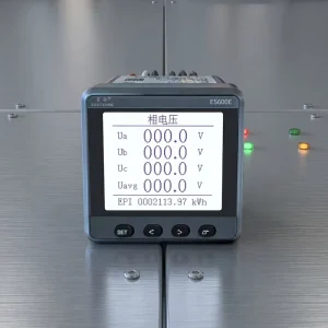 ES600E-3 2-in-1 Wireless Temperature Monitor and Three Phase Power Meter 3 Channel RS485 Modbus RTU LCD