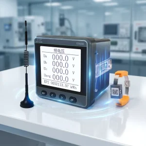 ES600E-6 Three Phase Multifunction Energy Meter with 6 Channel Wireless Temperature Sensor Class 0.5S RS485 Modbus IoT