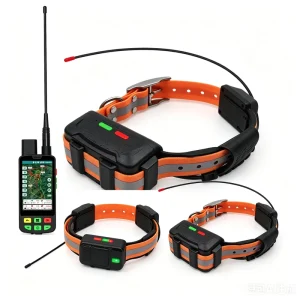 ESEEK Shock Enabled GPS Dog Tracker 10 Level Adjustable Static Stim + Progressive Training Algorithms & Safety Lock ODM