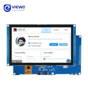 ESP32 7 Inch 800*480 RGB TFT Display Touch Screen LVGL WIFI BLe Uart Smart Module
