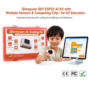 ESP32-S3 AI Coding Building Blocks Kit Smart Speech Recognition Machine Learning STEM Education Robot for Kids School