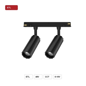 ETL CE 48V 20mm Smart Magnetic Track Light System with DALI Tuya Zigbee CCT 0 10V for Hotel Retail Gallery Lighting