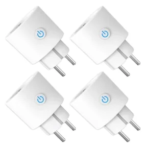 EU Mini Smart Power Socket Plug Wi-Fi Enabled Smart Plug with Excellent Connectivity 2200W Max Load Energy Saving