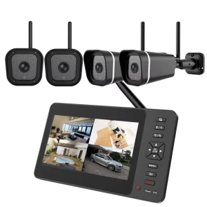 EU Plug Type Wireless Smart Home Security Camera System Kit for Home Use Smart Home Security Camera System with US Compatibility