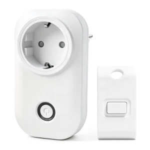EU Schuko RF Wireless Remote Control Plug Socket RF 433MHz Tuya App Voice Control 10-30m Range Mini Button Remote Switch Kit
