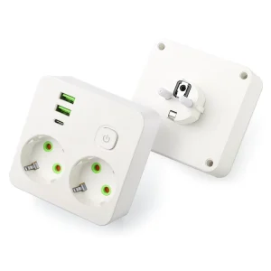 EU Standard Plug Converter Universal Adapter Pure Copper Core Flame Retardant Insulated Plug Factory Direct BulkSupply