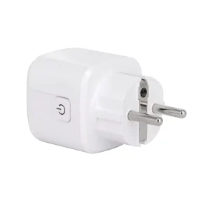 EU Standard Tuya Wifi Smart Electrical Plug With Socket Customized Logo Brand Wall Socket Work with Kinetic Switch or TUYA APP